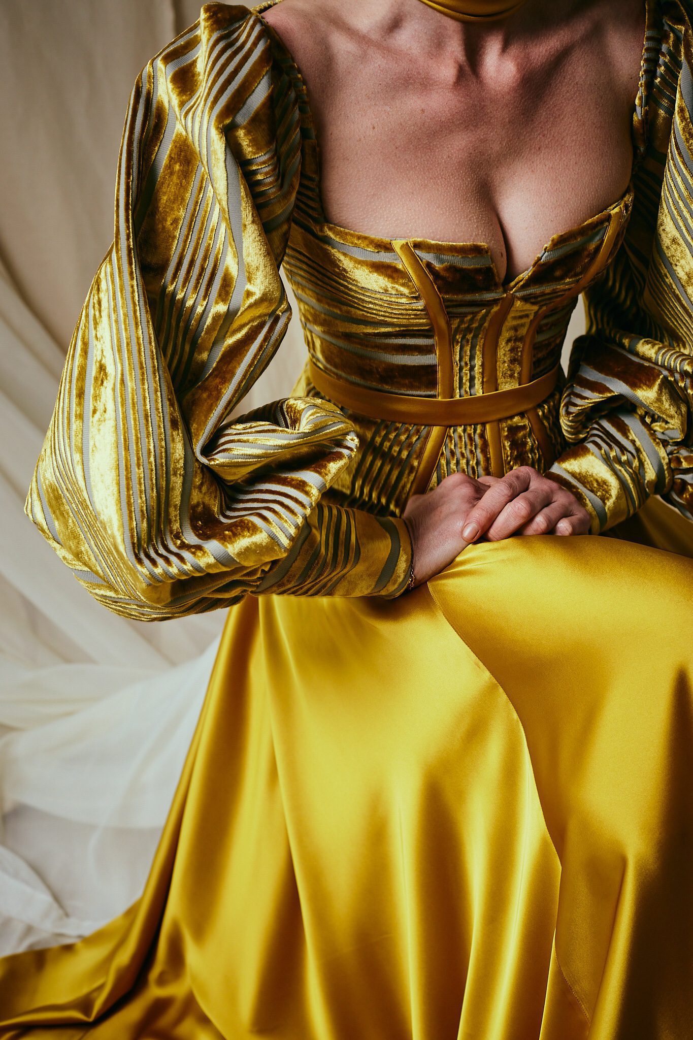 AIMEE Gold Dress